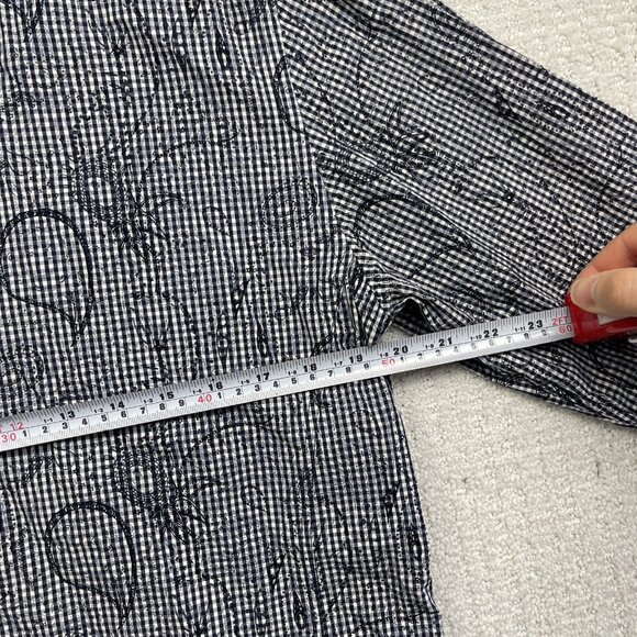 Mens Au Noir Gingham Abstract Doodle Paisley Button-up dress shirt Men Size 3 - Picture 7 of 14